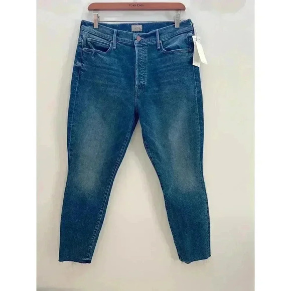 MOTHER The Stunner Ankle Fray Jeans Crate Digger Size 32 - Picture 1 of 14